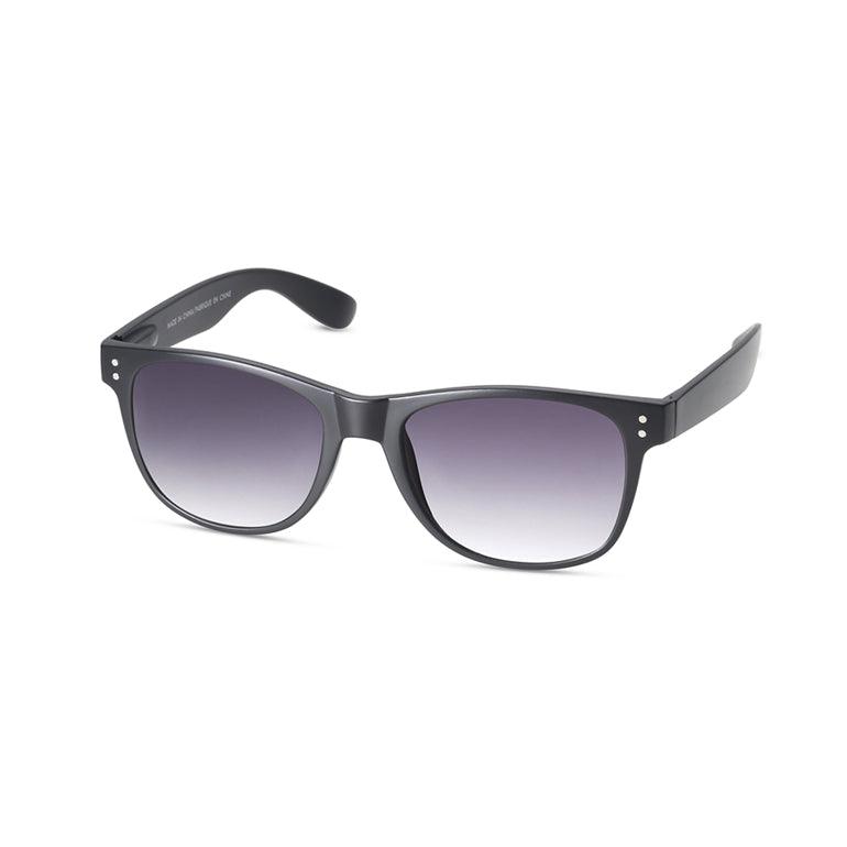 Twelve Small Rectangular Classic Frame Non-Polarized Sunglasses for Women and Men Vintage Style 100% UV Protection Lens - Matte Black by Twelve